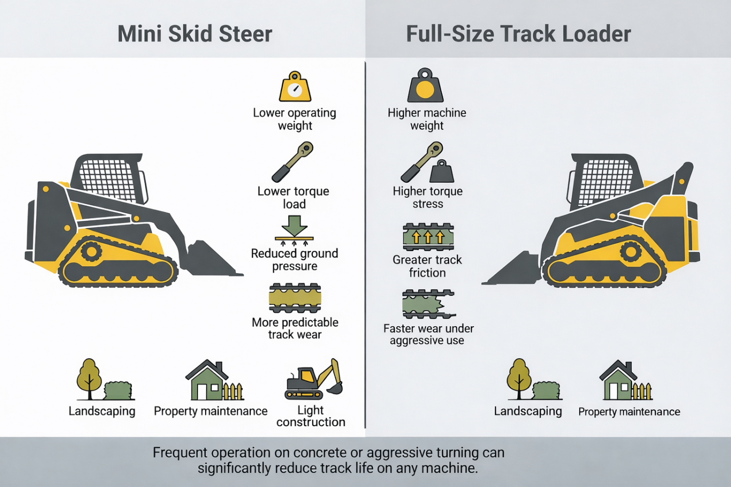Skid Steer Track Lifespan: How Long Do They Last?